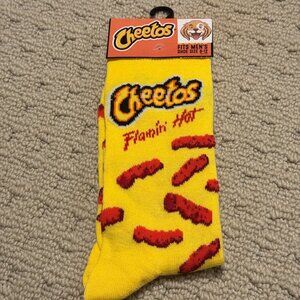 New Cheetos Flamin' Hot Novelty Crew Socks Size 6-12/13 - Men's/Women's -
